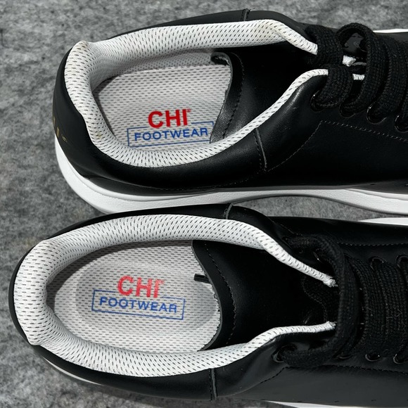 CHI Footwear Men's Fashion Sneaker Size 9 Black 1001 Nights Leather Graphene - Picture 7 of 10